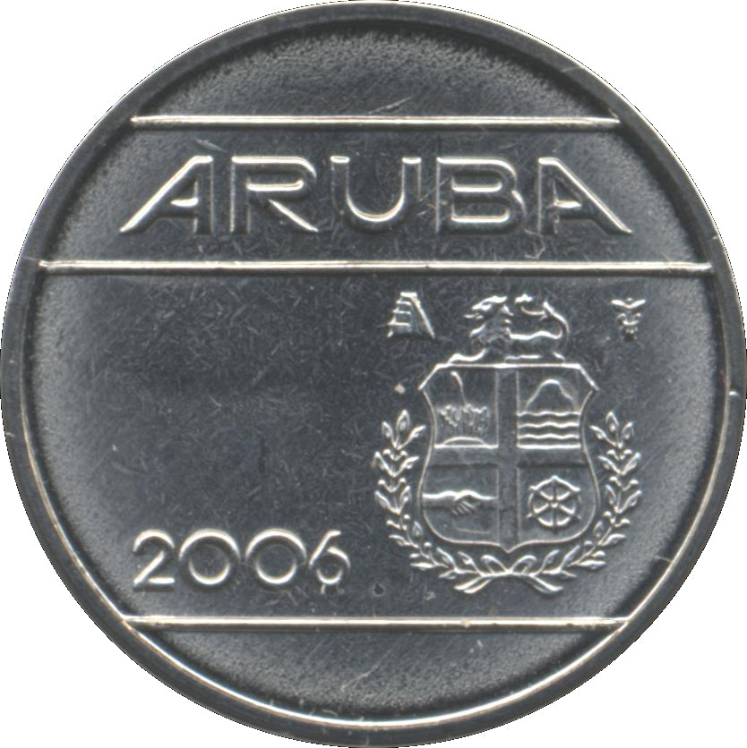 Aruba KM#2 10 Cents 1986-2026 XF (random year)