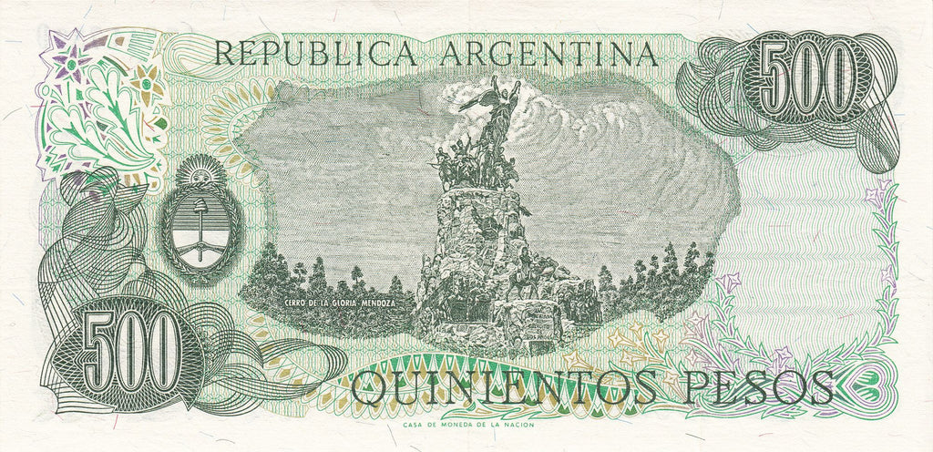 Argentina 7 pcs Set - 1970s - 1 5 10 50 100 500 1000 Pesos XF UNC