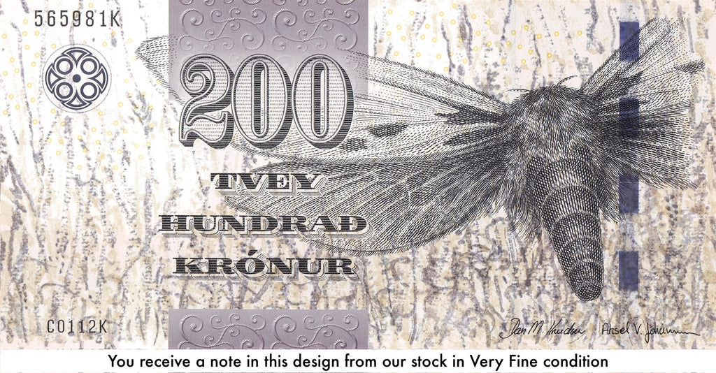 Faroe Islands P-31 200 Kronur 2011 (2012) Thick Security Thread VF