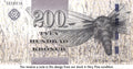 Faroe Islands P-31 200 Kronur 2011 (2012) Thick Security Thread VF