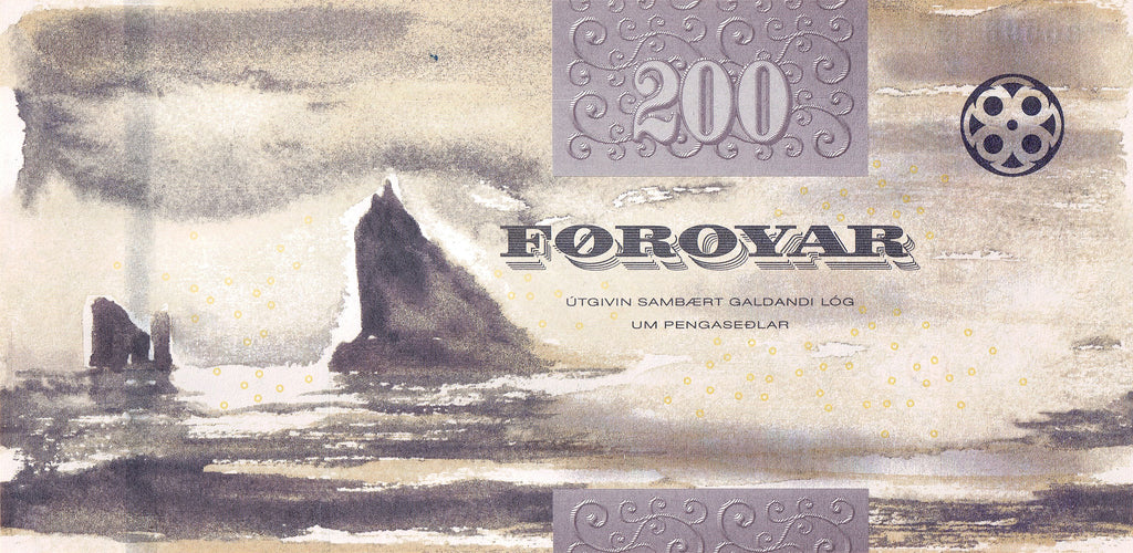 Faroe Islands P-31 200 Kronur 2011 (2012) Thick Security Thread VF