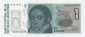 Argentina P323 1 Austral 1985-1989 XF—Series A—Teal—1st President—R020K