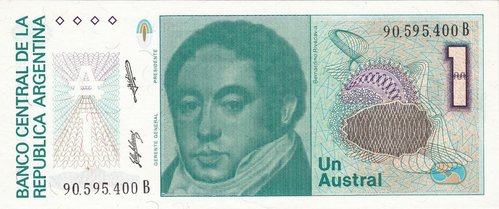 Argentina Australes 8 pcs Set +Bonus 1 5 10 50 100 500 1000 XF-UNC