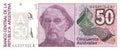 Argentina P326 50 Australes 1986-1989 XF—Series A—Mitre—R0202