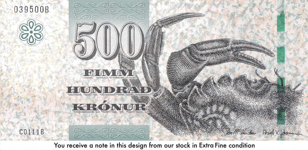 Faroe Islands P-32 500 Kronur 2011 (2012) Thick Security Thread XF