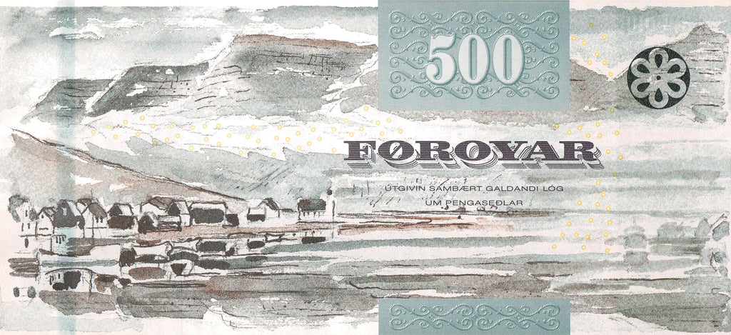 Faroe Islands P-32 500 Kronur 2011 (2012) Thick Security Thread XF