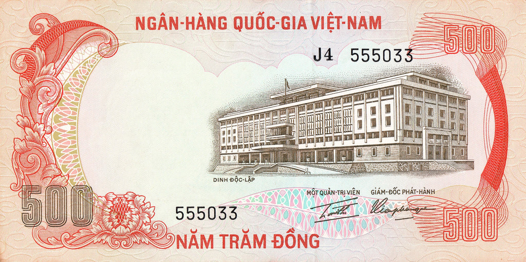 Vietnam—South Vietnam P-33 500 Dong 1972 Tiger XF