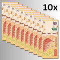 Argentina P-366 10 pieces 1000 pesos ND 2020-2 UNC hornero bird