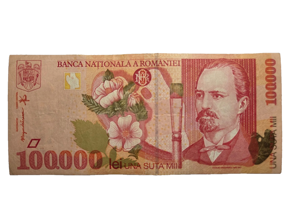 Romania P110 100000 lei 1998 VF Very Fine