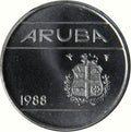 Aruba KM#3 25 Cents 1986-2026 UNC random year