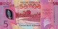 Samoa P-47 P-W47 B123 5 Tala ND 2023 UNC—Polymer—Beach—R. L. Stevenson