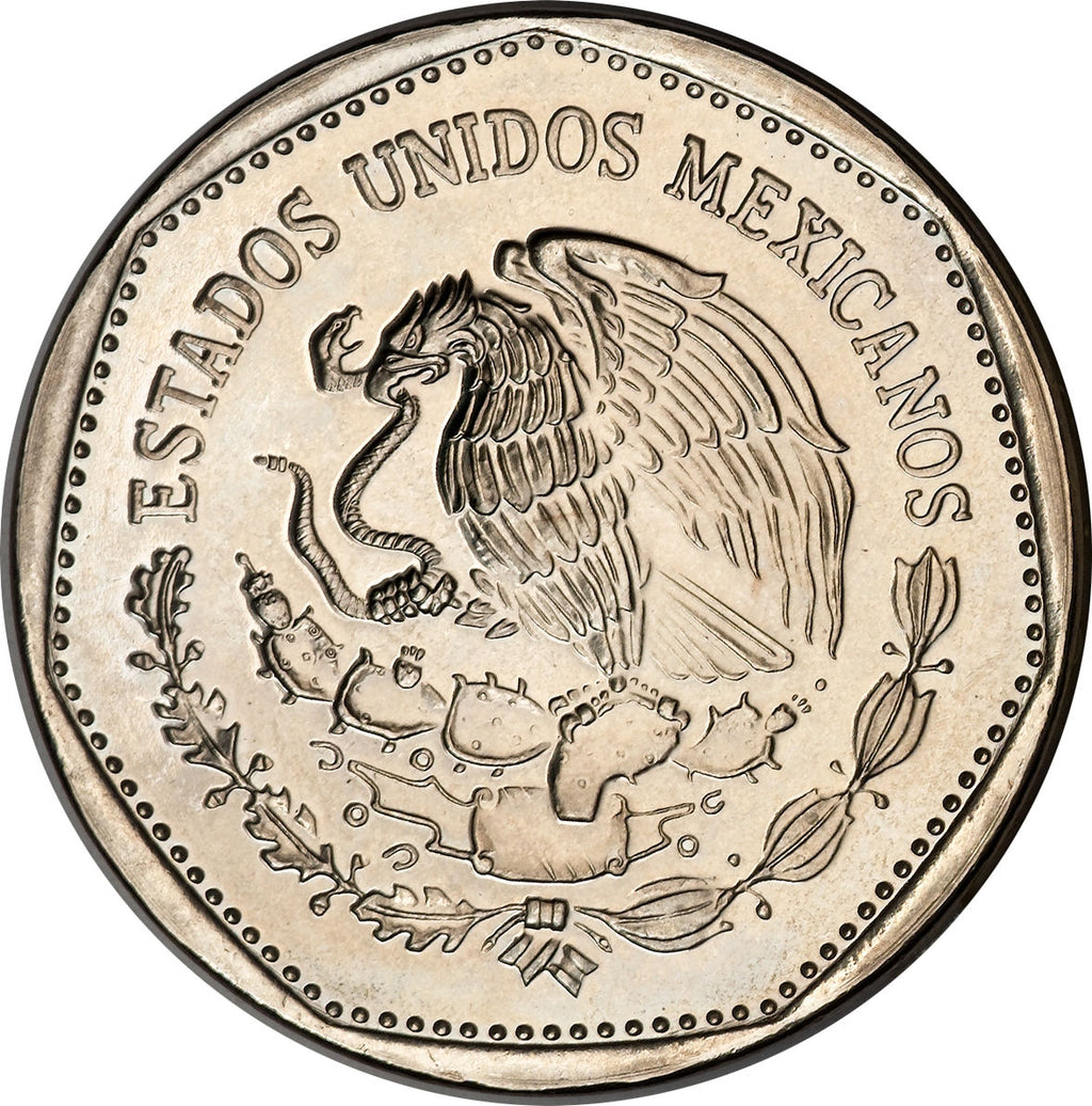 Mexico KM#485 5 pesos 1980-1985 VF (Very Fine) | Quetzalcóatl serpent god