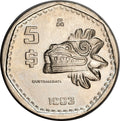 Mexico KM#485 5 pesos 1980-1985 VF (Very Fine) | Quetzalcóatl serpent god