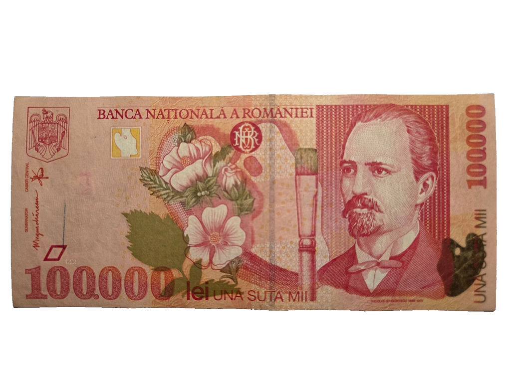 Romania P110 100000 lei 1998 VF Very Fine