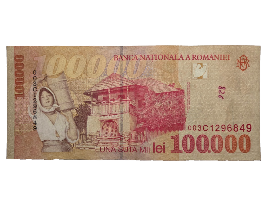 Romania P110 100000 lei 1998 VF Very Fine