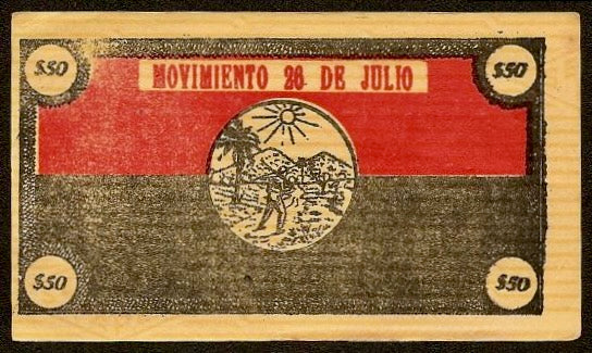 Bono Movimiento 26 de Julio (1950s guerilla/Revolution "bond")