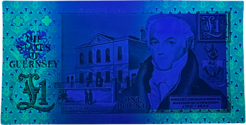 Guernsey P-52d 1 Pound ND (1991-2016) UNC—Signature BH