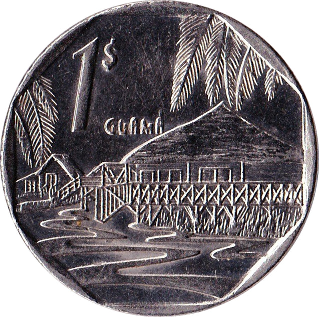 Caribbean ||| KM#579 1 СυС Coin 1 peso 1994-2018 VF Very Fine or better