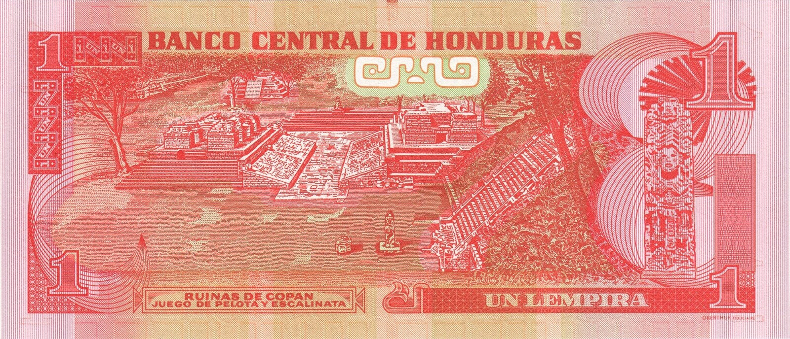 Honduras 1 lempira 2014 P-96b \YOW.EH038D.EB175I1