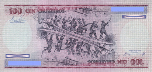 Brazil 100 cruzeiros 1984 P-198b C157 AU-UNC \s4f14r1
