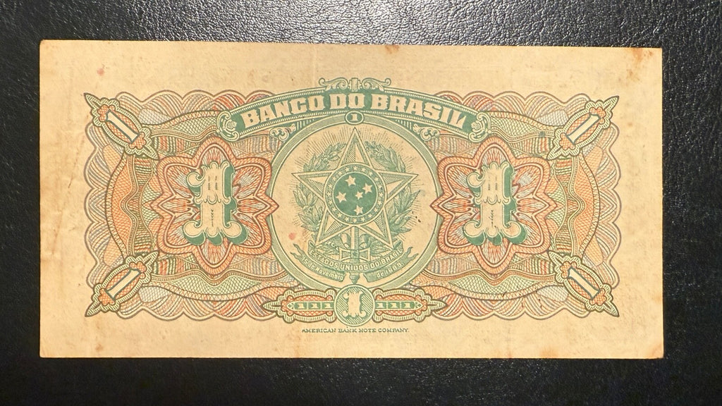 Brazil 1 mil reis 1000 reis 1923 Hand Signed P-110B R193a VF-XF 1 note combine1