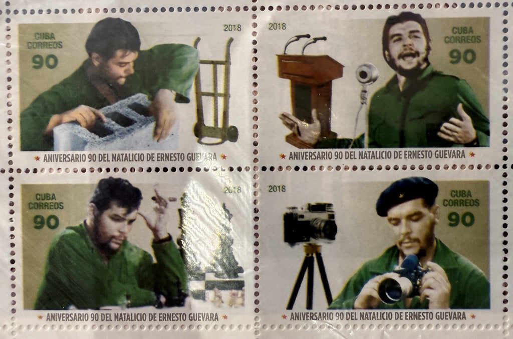 1Cuba Souvenir Sheet 2018 Che Guevara 90th anniversary Birth - Stamps P300D0
