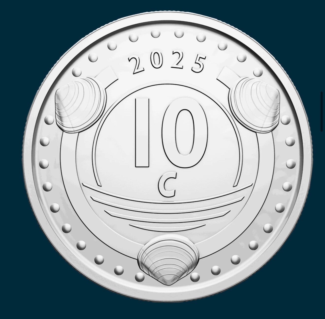 CURACAO 10 cent 2025 UNC - World's Newest Currency March 2025! N# 462586 Combine1