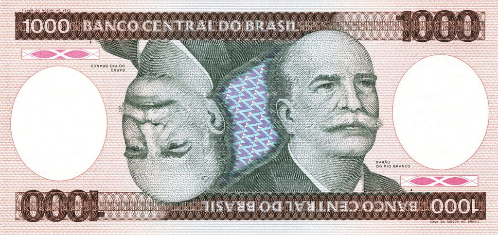 Brazil 1000 cruzeiros 1981 P-201a C162 AU-UNC \s7r0