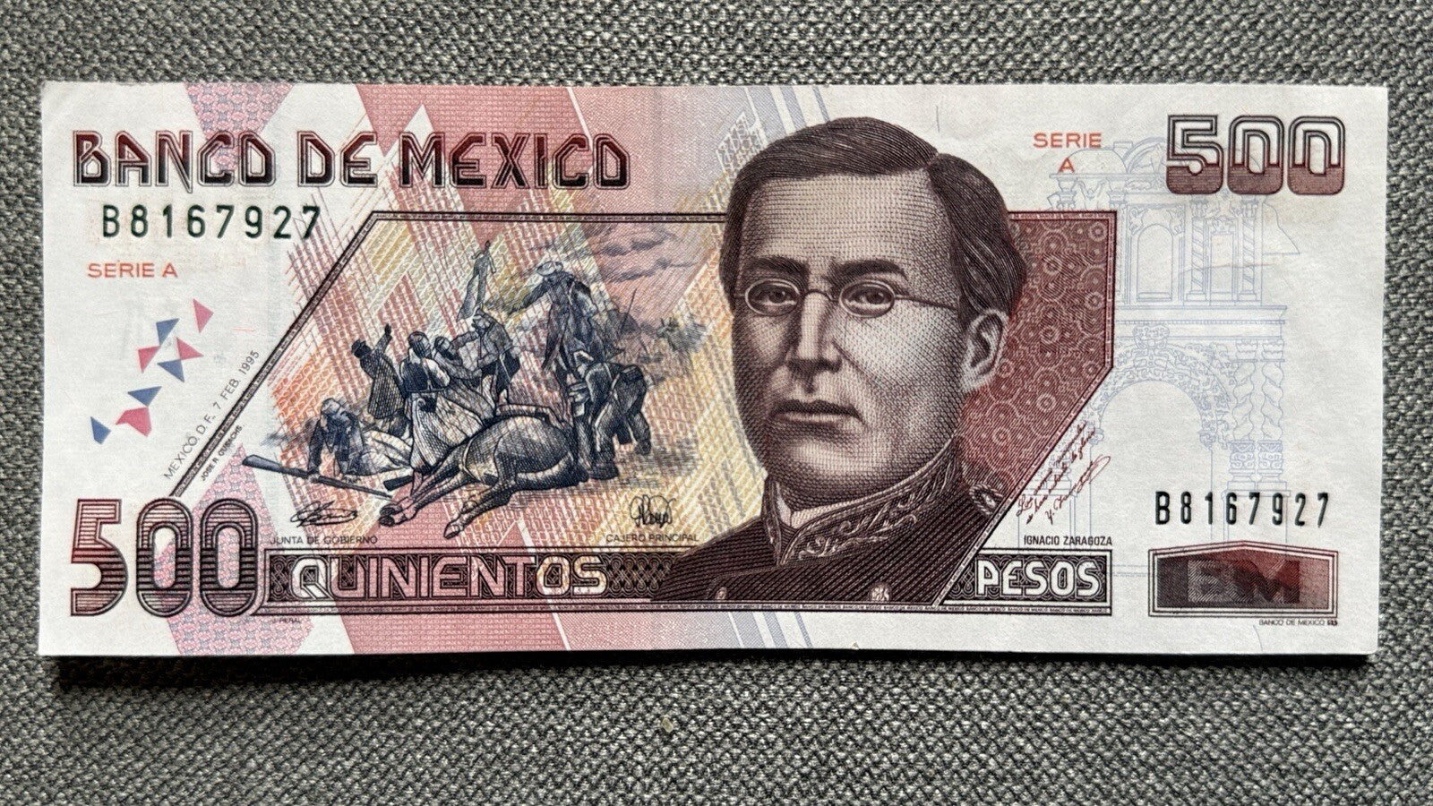 Mexico 500 pesos 1995 P-110a(A) UNC \p1900e300pmg2