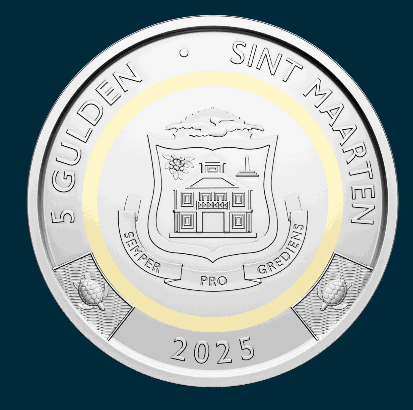 SINT MAARTEN 5 gulden 2025 UNC (no Curacao)0