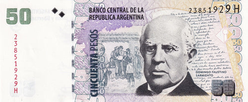 Argentina 50 pesos P-356 P-356a (6) 2013-2014 UNC B0410