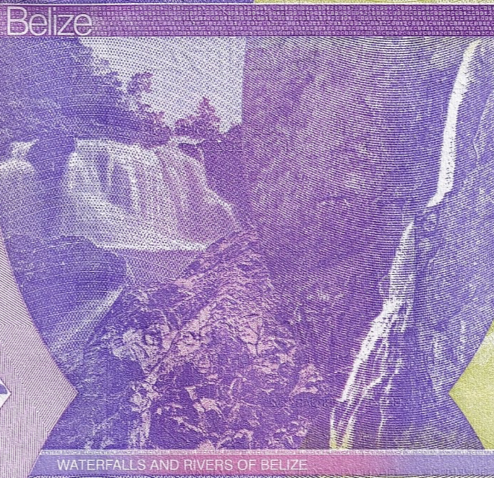 2025 BELIZE WATERFALLS 2 dollars P-73 UNC near Guatemala ex British Honduras D20