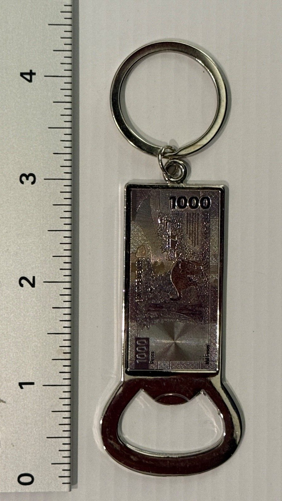 Mexico banknote keychain and bottle opener 1000 pesos 20240