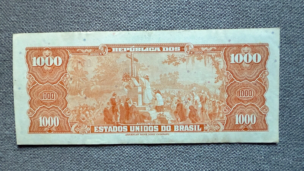 Brazil 1000 cruzeiros XF P-173c C056 s3502ª s/n 094622 item PD120R21