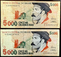 Brazil 5000 cruzeiros reais 1993 "Gaucho" P-241 VF \C239\S36rM12r\e23i:F0