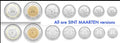 SINT MAARTEN 7 Coin Set — 1 5 10 25 50 cent 1 & 5 gulden 2025 UNC - No Curacao0
