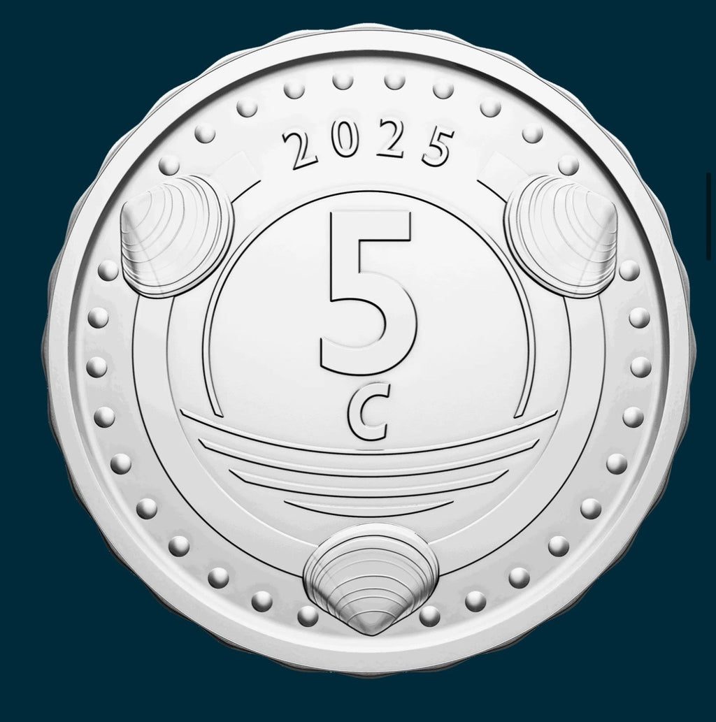 SINT MAARTEN 7 Coin Set — 1 5 10 25 50 cent 1 & 5 gulden 2025 UNC - No Curacao5