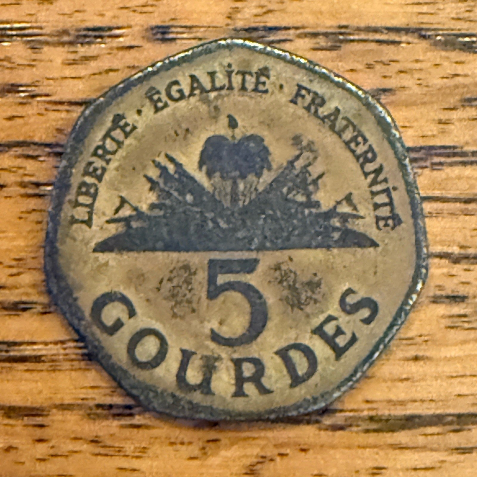 Haiti 1995 5 Gourdes Coin0