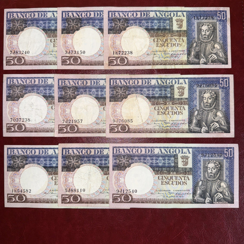 Angola 50 Escudos 1973 P-105 est VF Portugal Colony \p1e0