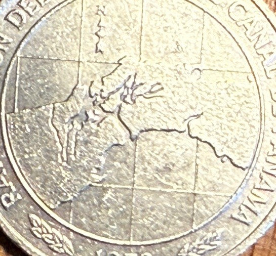 HUGE COIN Trump MAGA wants PANAMA CANAL back Panama KM#53a 10 balboas 19781