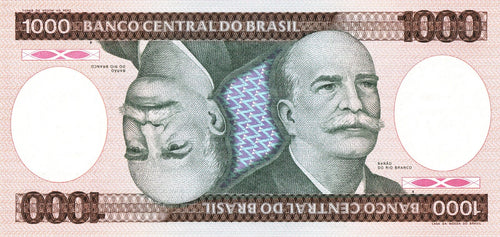 Brazil 1000 cruzeiros 1984 P-201b C163 AU-UNC \s2r0