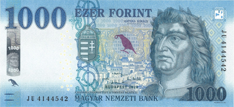 Hungary 1000 forint 2024 P-203 UNC Black Army, King Matthias Corvinus, Visegrad0