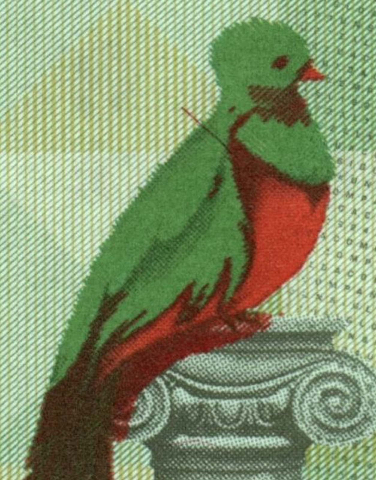 Guatemala commemorative 1 Quetzal 2023 (2024) P-129 UNC bird Tikal GT0129XX803000