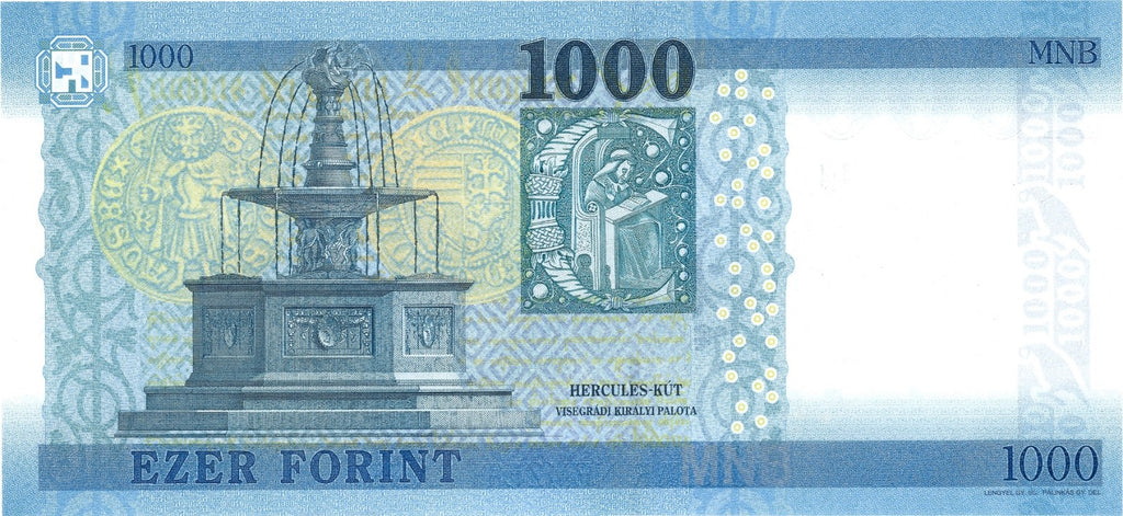 Hungary 1000 forint 2024 P-203 UNC Black Army, King Matthias Corvinus, Visegrad1