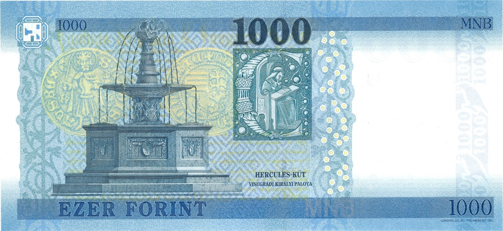 Hungary 1000 forint 2024 P-203 UNC Black Army, King Matthias Corvinus, Visegrad1