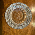 Waterford Heavy Cut Crystal Round Ashtray 3.5" x 2" high, coin dish0