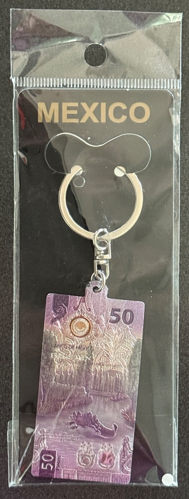 CLEARANCE Mexico keychain ajolote axolotl (50 pesos P-133 design) P20P1