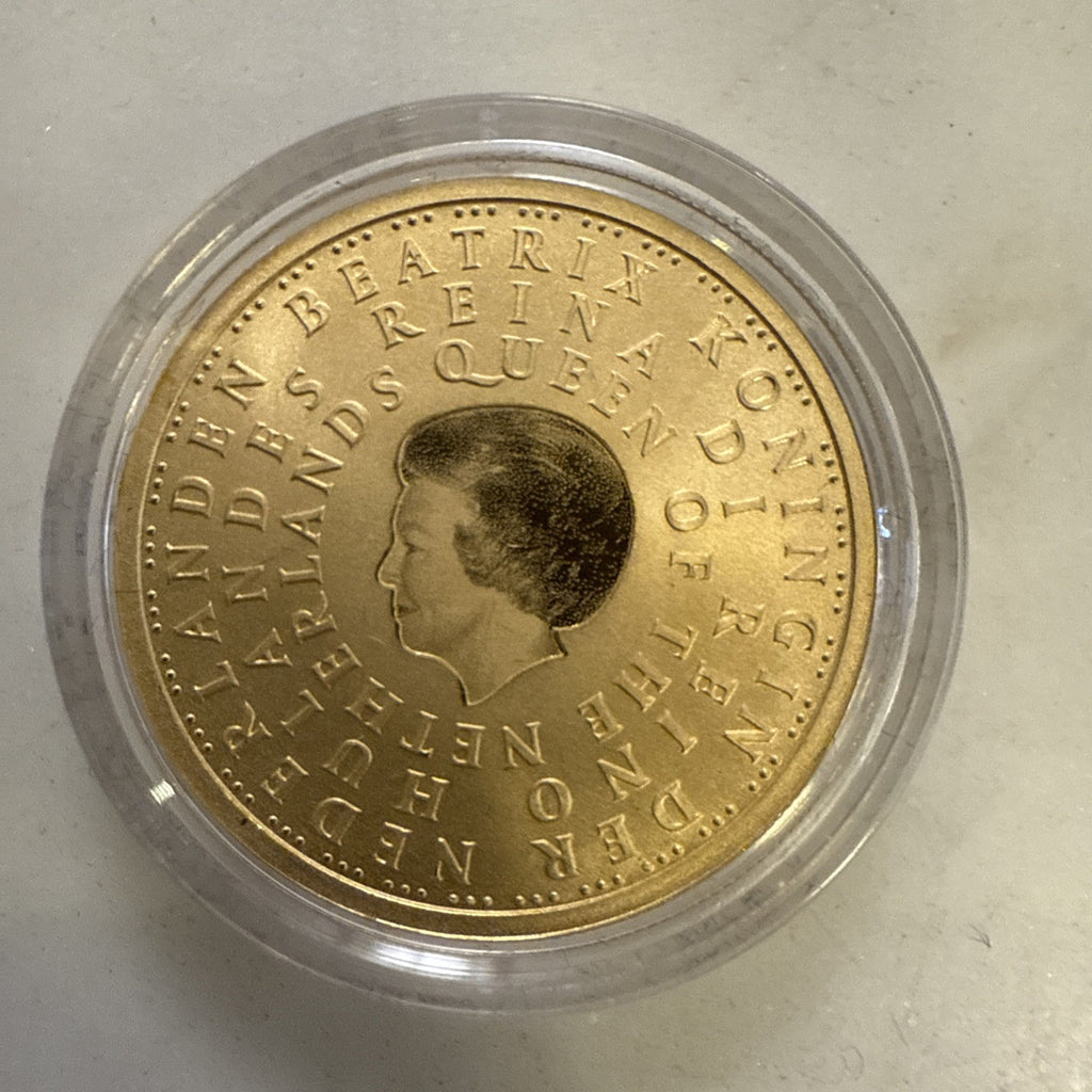 Netherlands PROOF 90% Gold (0.1945 troy oz, 6.05g) 10 euro 2004 KM252 Kingdom1