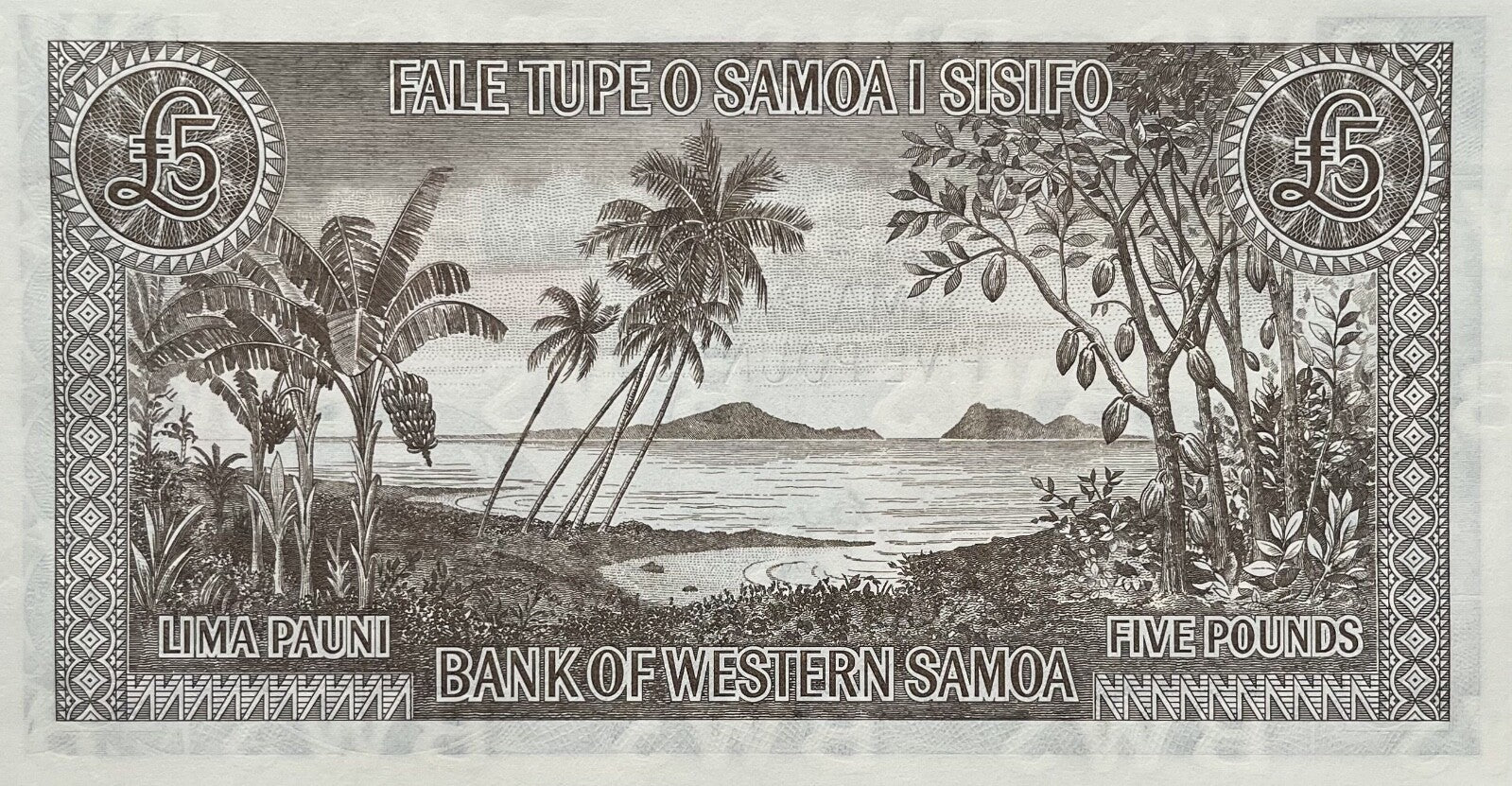 Samoa 5 pounds reprint ND 2020 (reprint of 1963) P-15CS P-15CS \YOW\Y161\E321I1