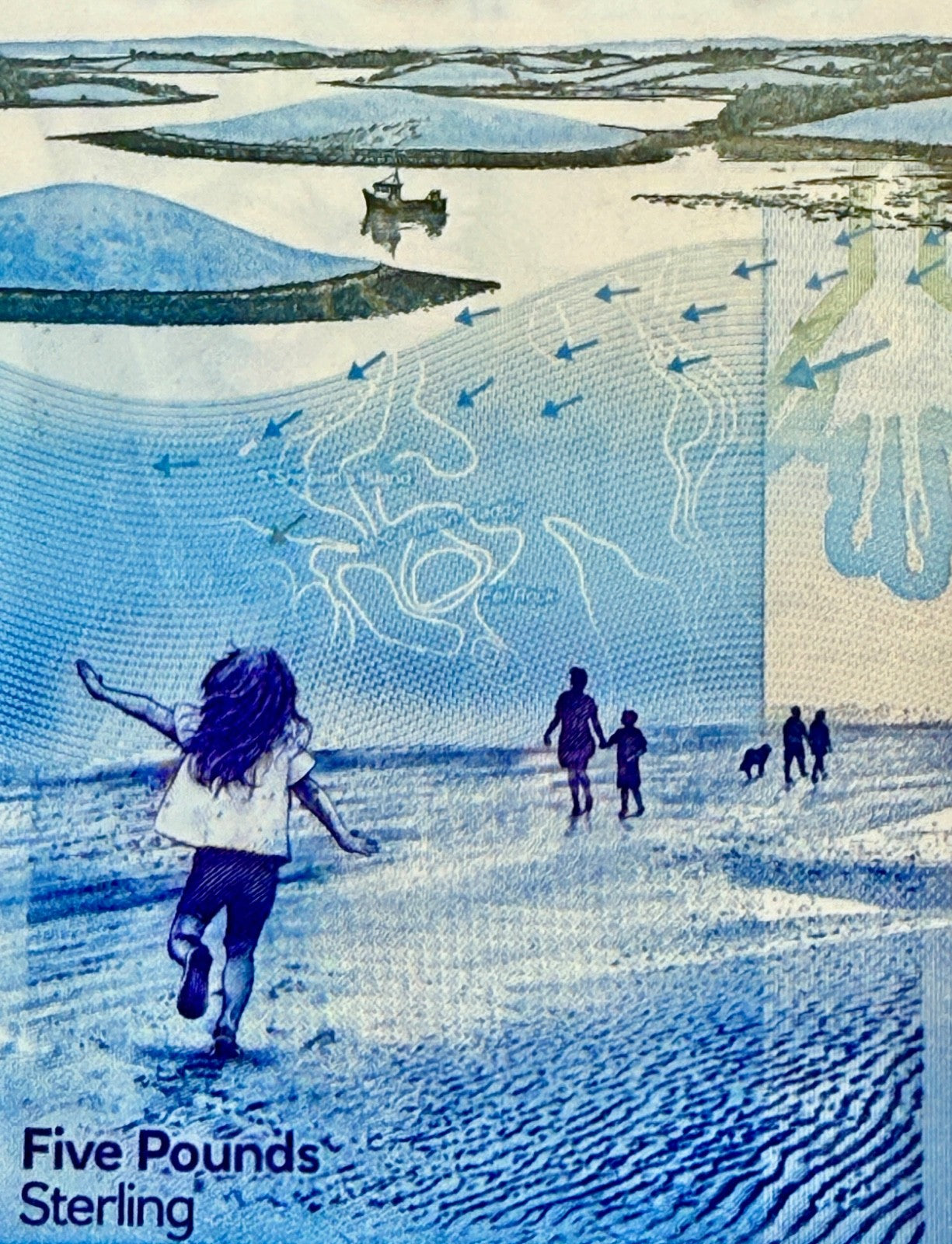 SALE Northern Ireland 5 Pounds 2018 P-343a Ulster Bank Polymer VF+ light folds3